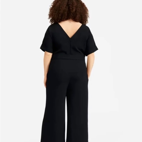 Like New Everlane Black Belted Jumpsuit - Picture 2 of 4